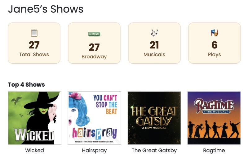 BroadwayWorld Launches My Shows: A New Way to Track and Share Your Theatre Experiences