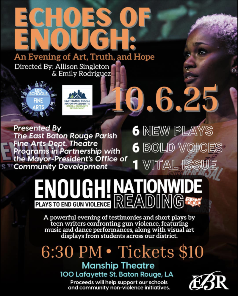 When 'Enough' Is Too Much: Silencing Plays to End Gun Violence in Baton Rouge Image