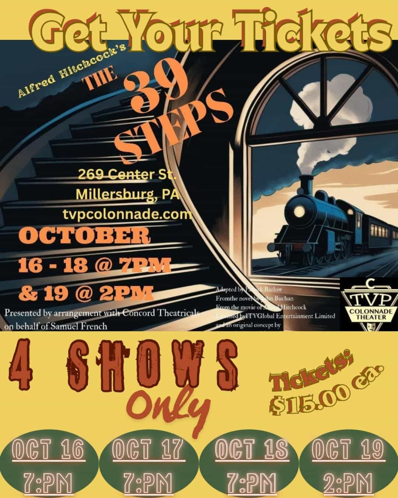 Interview: Various Artists of THE 39 STEPS at Twin Valley Players Colonnade Image