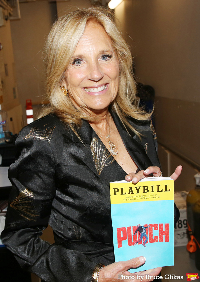 Photos: Timothée Chalamet and Dr. Jill Biden Visit PUNCH Cast Backstage Image