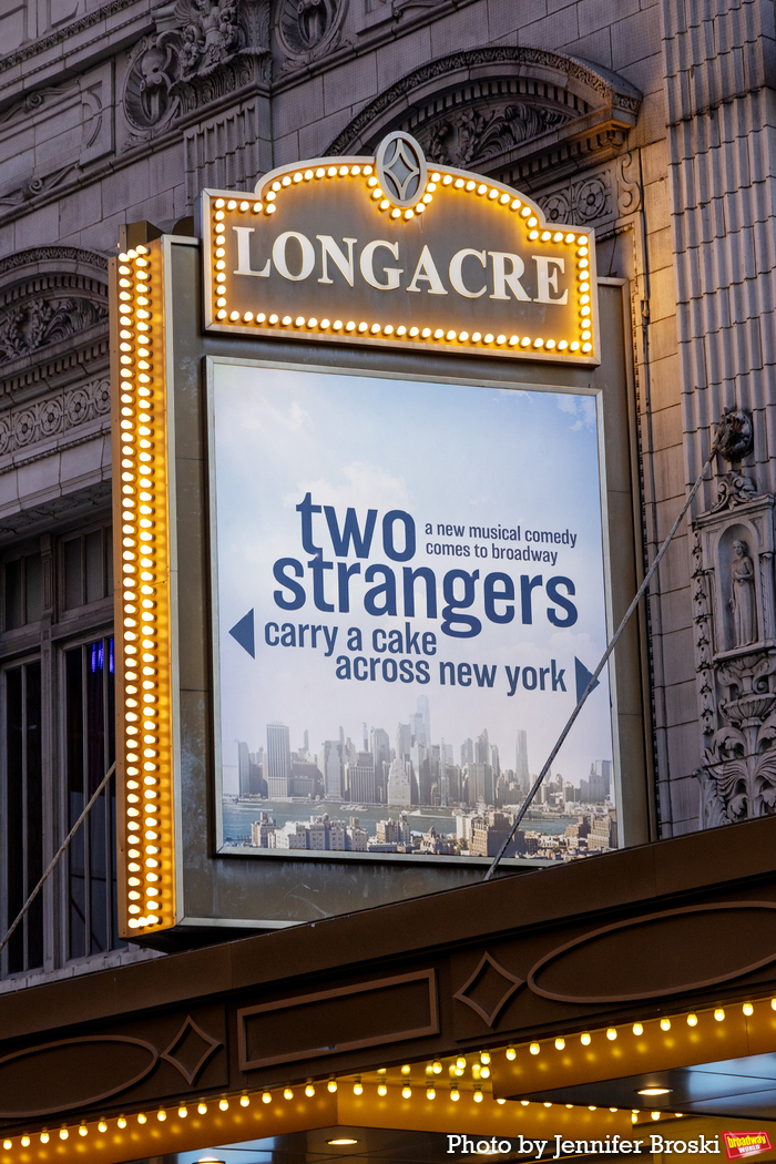 Up on the Marquee: TWO STRANGERS (CARRY A CAKE ACROSS NEW YORK) Image
