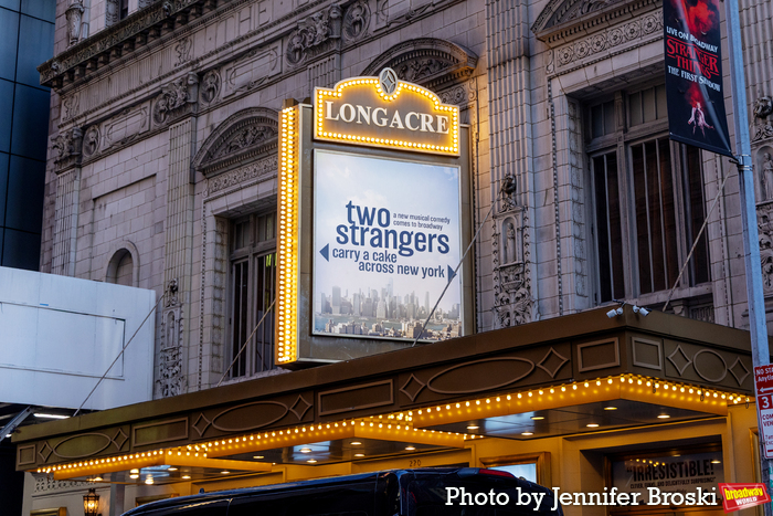 Up on the Marquee: TWO STRANGERS (CARRY A CAKE ACROSS NEW YORK) Image