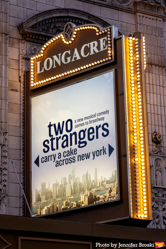 Up on the Marquee: TWO STRANGERS (CARRY A CAKE ACROSS NEW YORK) Image