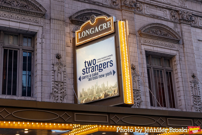 Up on the Marquee: TWO STRANGERS (CARRY A CAKE ACROSS NEW YORK) Image