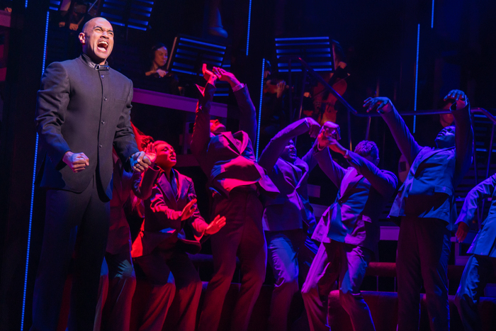Photos: See Aaron Tveit, Lea Michele & Nicholas Christopher in CHESS on Broadway Image