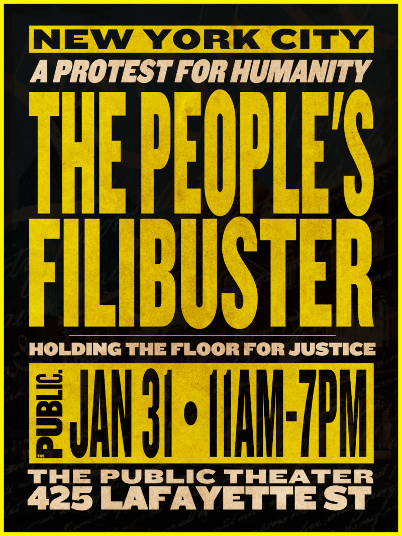 Lin-Manuel Miranda, John Leguizamo and More to Join The People's Filibuster Protest at The Public Image