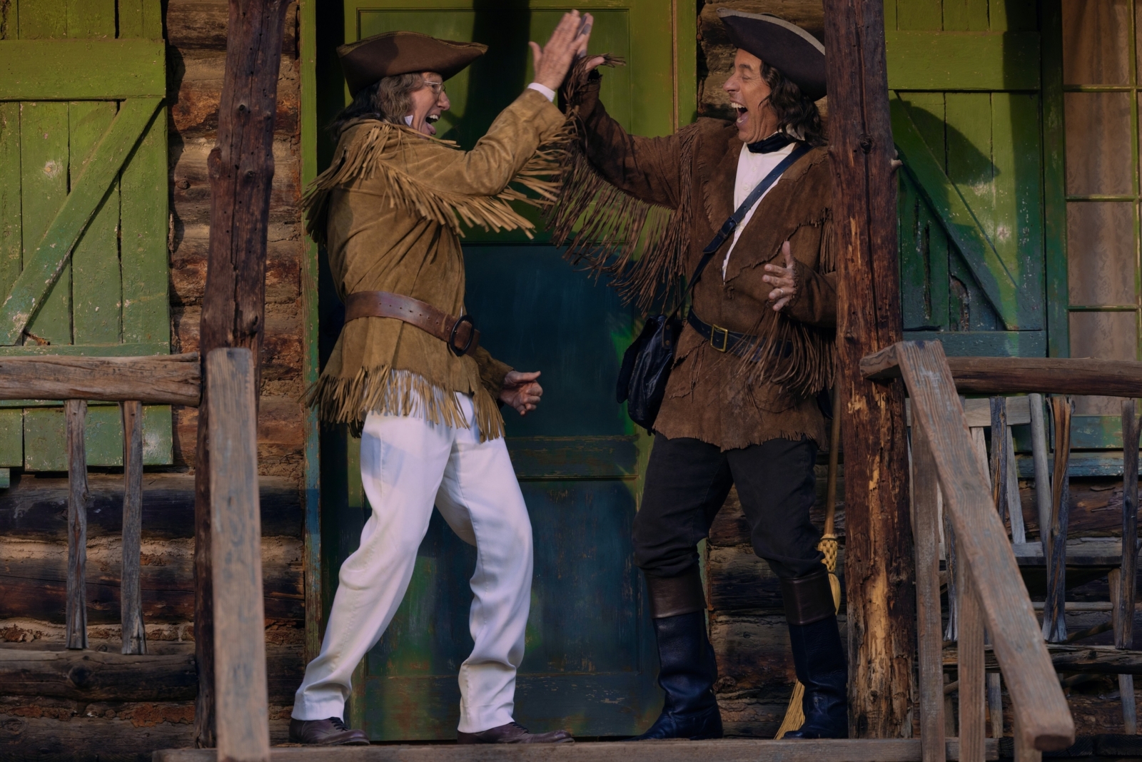Video/Photos: Lin-Manuel Miranda, Jane Krakowski, & More in Trailer for Larry David Historical Comedy Image