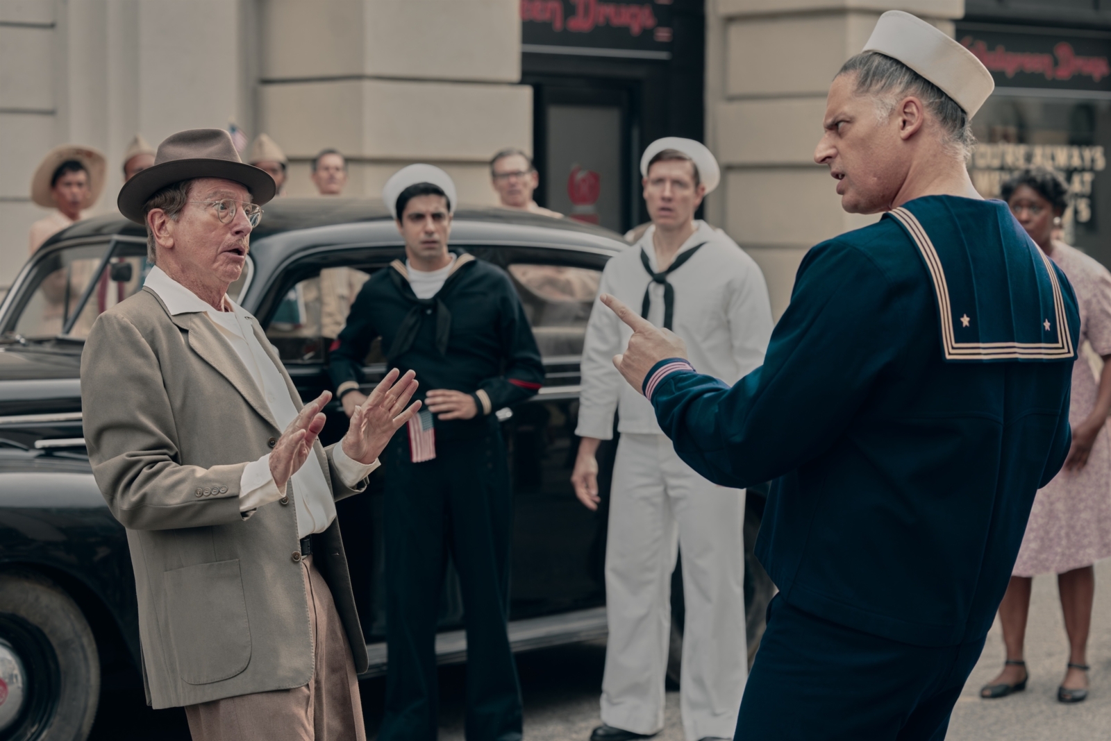 Video/Photos: Lin-Manuel Miranda, Jane Krakowski, & More in Trailer for Larry David Historical Comedy Image