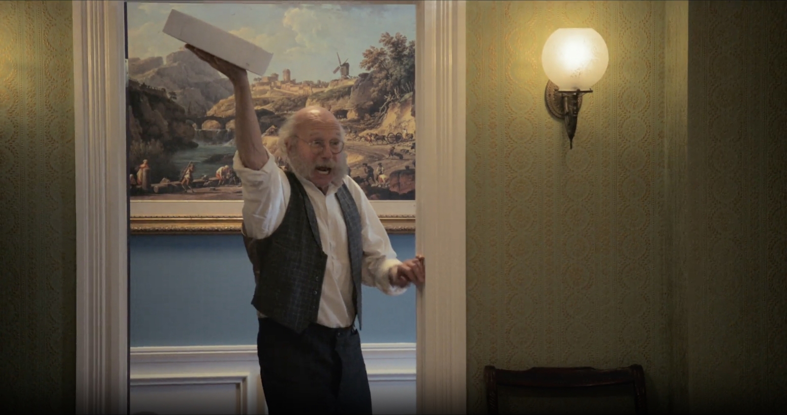 Video/Photos: Lin-Manuel Miranda, Jane Krakowski, & More in Trailer for Larry David Historical Comedy Image
