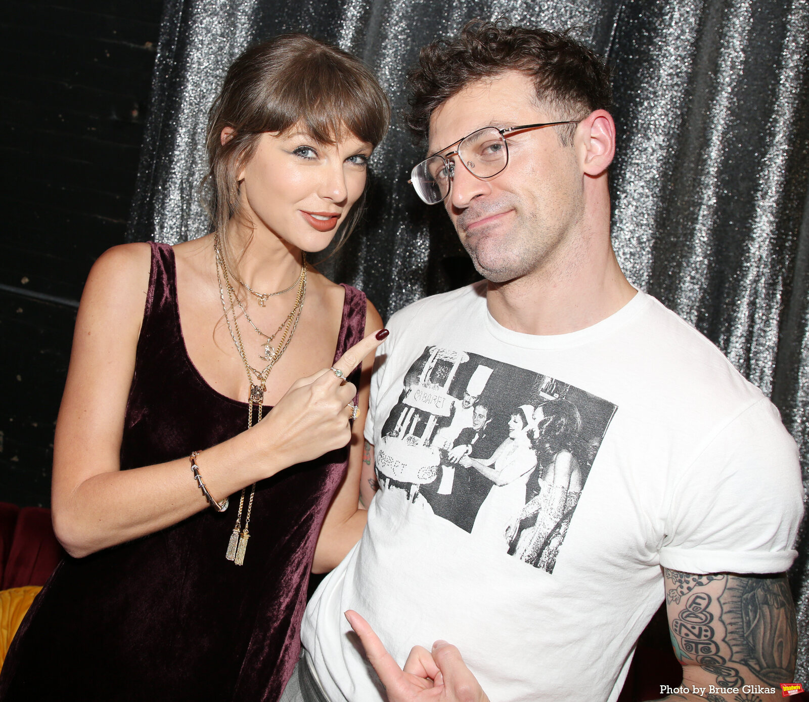 Photos: Taylor Swift and Travis Kelce Visit OH, MARY! on Broadway Image