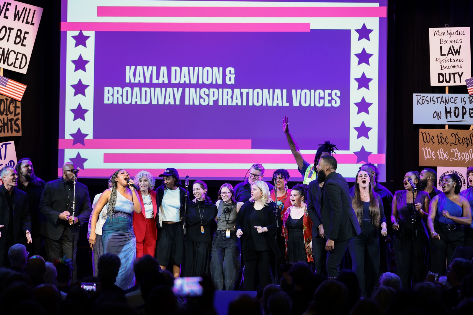 Photos/Videos: Broadway Inspirational Voices, Kayla Davion, Jenn Colella & More at RISE UP, SING OUT: A CONCERT FOR THE FIRST AMENDMENT Image