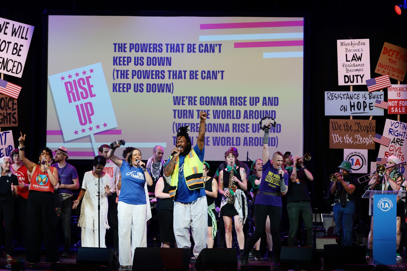 Photos/Videos: Broadway Inspirational Voices, Kayla Davion, Jenn Colella & More at RISE UP, SING OUT: A CONCERT FOR THE FIRST AMENDMENT Image
