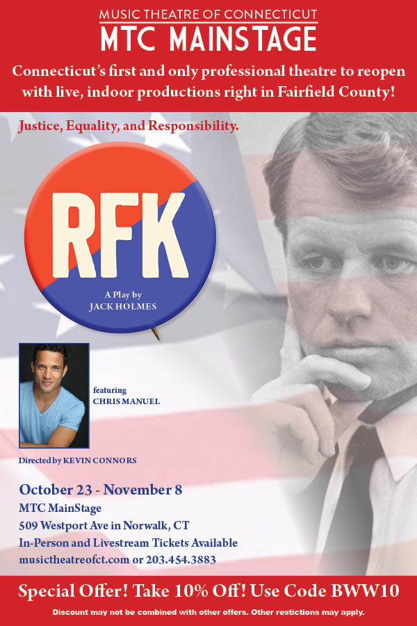 Music Theatre of CT Presents RFK a Powerful and Relevant One Man Play Image