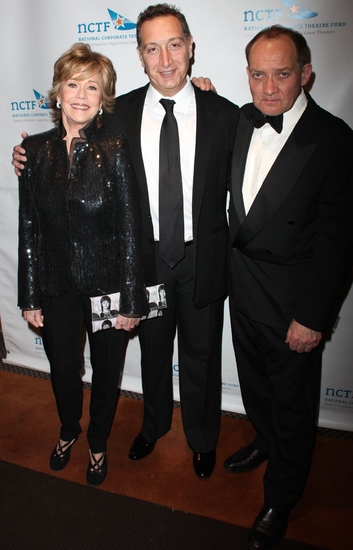 Jane Fonda, Moises Kaufman and Zach Grenier Photo