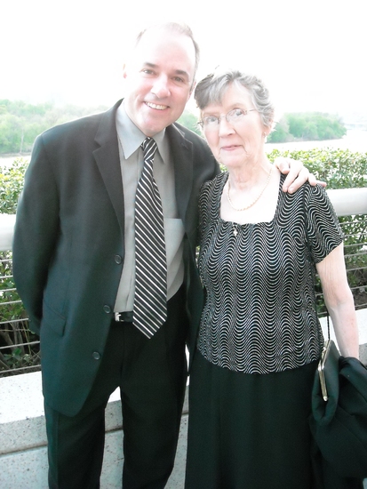 Stephen Flaherty with his mother Photo