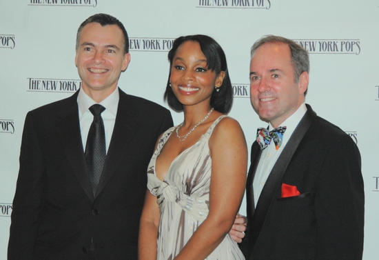 William Schermerhorn, Anika Noni Rose, and Stephen Flaherty Photo