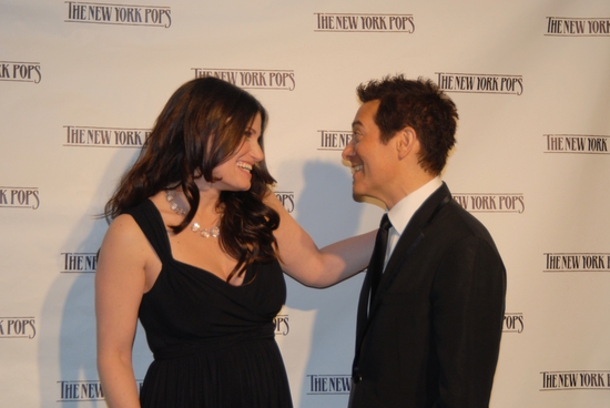 Idina Menzel and Michael Feinstein Photo