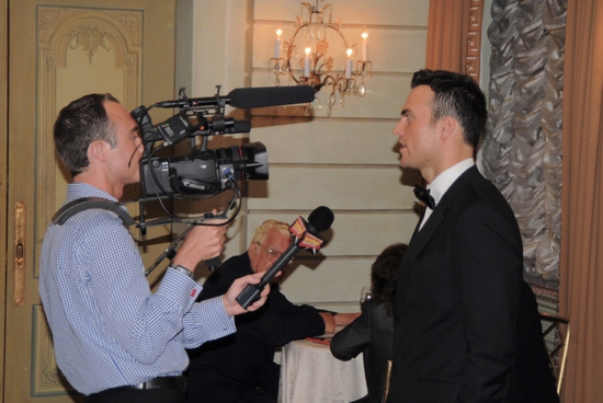 James Sims of Broadwayworld TV interviews Cheyenne Jackson Photo