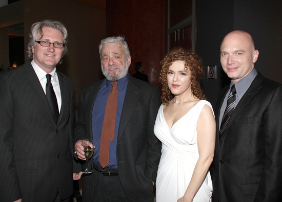 Eric Schaeffer, Stephen Sondheim, Bernadette Peters and Michael Cerveris Photo