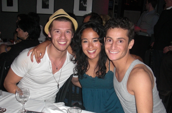 Constantine Rousouli, guest and Frankie James Grande Photo