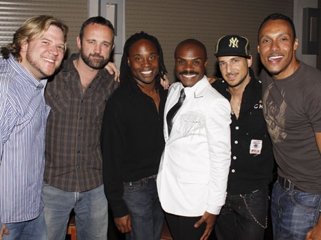 Nathan Lee Graham with Billy Porter, Ari Gold, Ron Pennywell and friends at Upright C Photo
