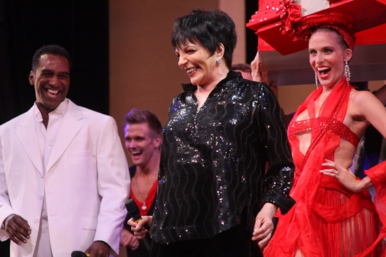 Norm Lewis, Liza Minnelli, Stephanie Gibson and the opening number cast Photo