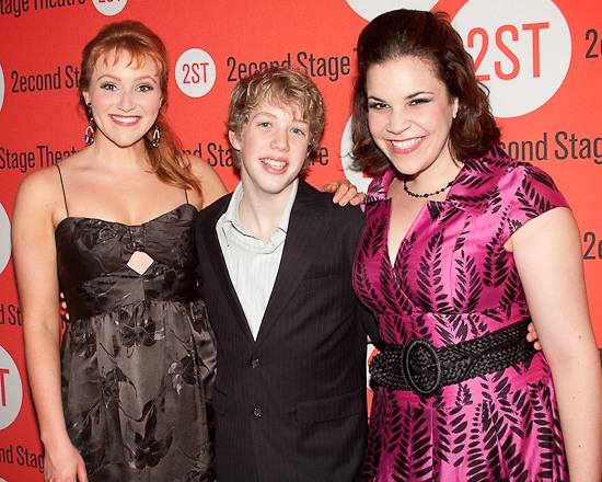 Betsy Wolfe, Eamon Foley, and Lindsay Mendez Photo