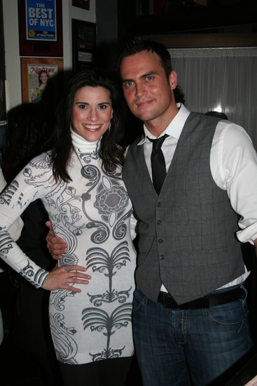 Milena Govich and Cheyenne Jackson Photo