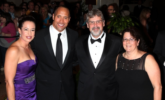 Dwayne Johnson & wife Dany Garcia with Captain Richard Phillips & wife Photo