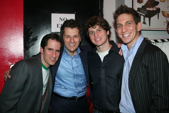 Seth Rudetsky, Tom Postilio, Jonathan Groff and Mickey Conlon Photo