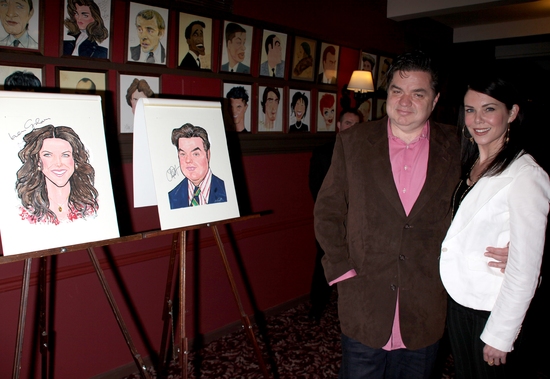 Photo Coverage: 'GUYS and DOLLS' Stars Lauren Graham and Oliver Platt Join the Sardi's 'Wall of Fame' Image
