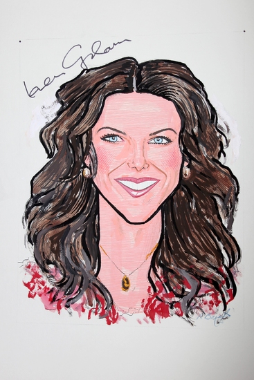 Photo Coverage: 'GUYS and DOLLS' Stars Lauren Graham and Oliver Platt Join the Sardi's 'Wall of Fame' Image