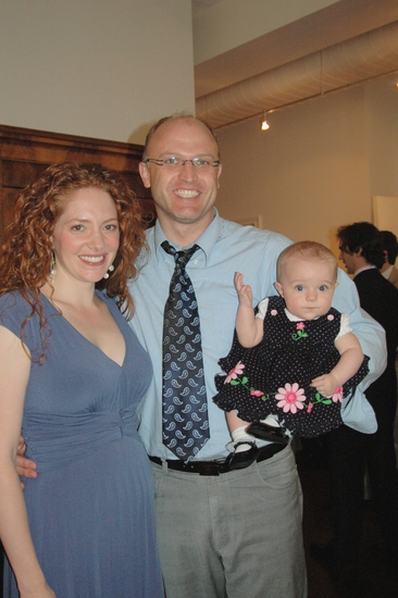 Ellie Felice introduces her parents Lisa Hopkins and Travis Seegmiller Photo