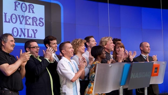 Photo Flash: FOR LOVERS ONLY Rings NASDAQ Closing Bell Image