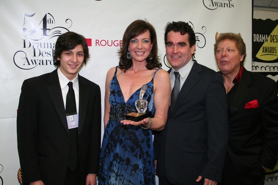 Ross Blume, Allison Janney, Brian D'Arcy James and Robert R. Blume Photo