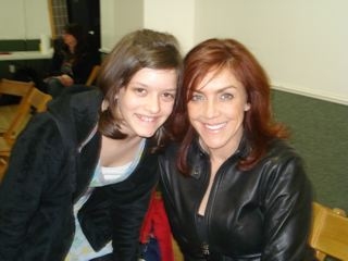 Andrea McArdle with student Photo