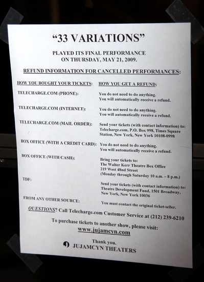 Photo Coverage: 33 VARIATIONS Final Performance - Stage Door Excitement! Image