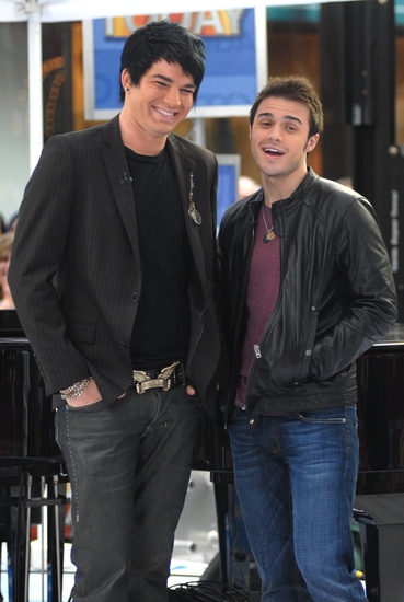Photo Coverage: 'IDOL' Stars Kris Allen and Adam Lambert Visit NBC's Today Show Image