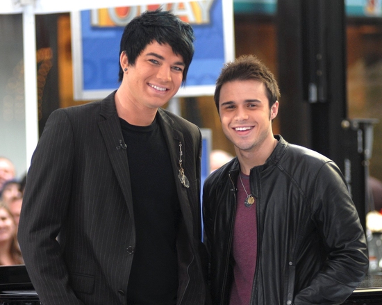 Photo Coverage: 'IDOL' Stars Kris Allen and Adam Lambert Visit NBC's Today Show Image