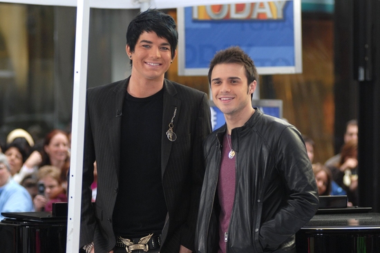 Photo Coverage: 'IDOL' Stars Kris Allen and Adam Lambert Visit NBC's Today Show Image