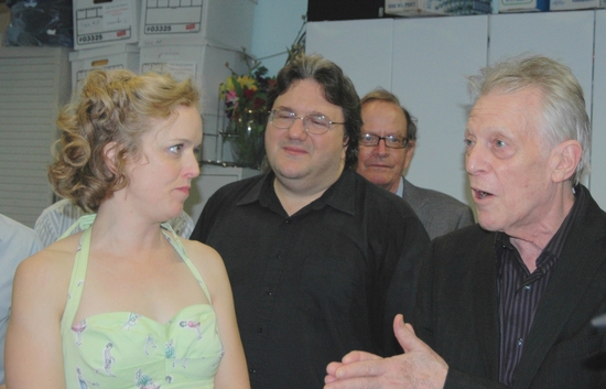 Nancy Anderson, James Bassi listen to Michael Montel (Director) Photo