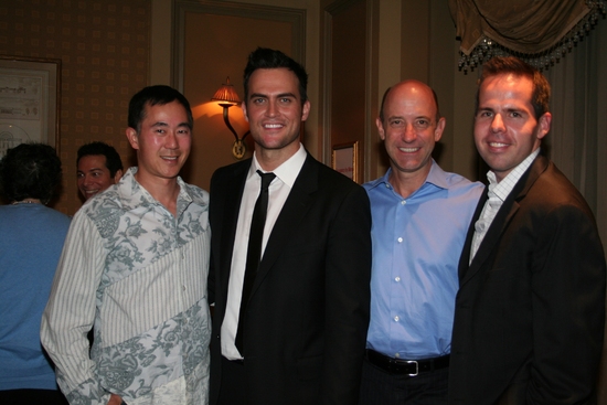 Ken Heng, Cheyenne Jackson, Peter McKown and Joshua Lamont Photo