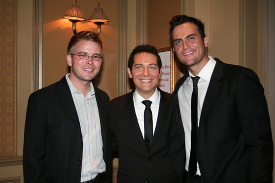 John Proulx, Michael Feinstein and Cheyenne Jackson Photo