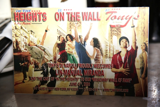 Photo Coverage: Lin-Manuel Miranda Portrait Unveiled At Tony's DiNapoli Image