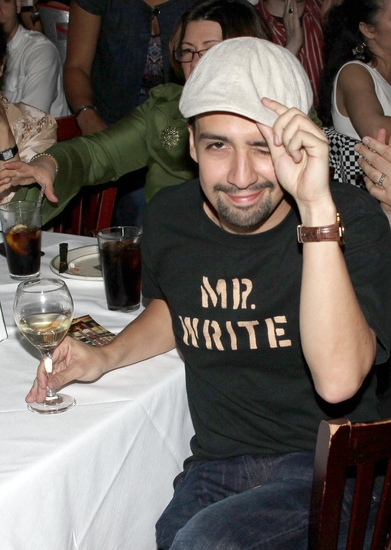 Photo Coverage: Lin-Manuel Miranda Portrait Unveiled At Tony's DiNapoli Image