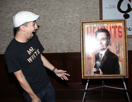 Photo Coverage: Lin-Manuel Miranda Portrait Unveiled At Tony's DiNapoli Image