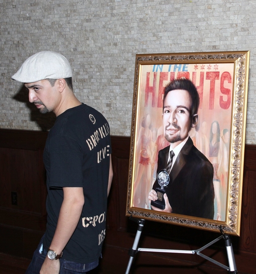 Photo Coverage: Lin-Manuel Miranda Portrait Unveiled At Tony's DiNapoli Image