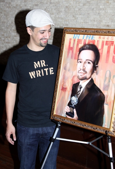 Photo Coverage: Lin-Manuel Miranda Portrait Unveiled At Tony's DiNapoli Image