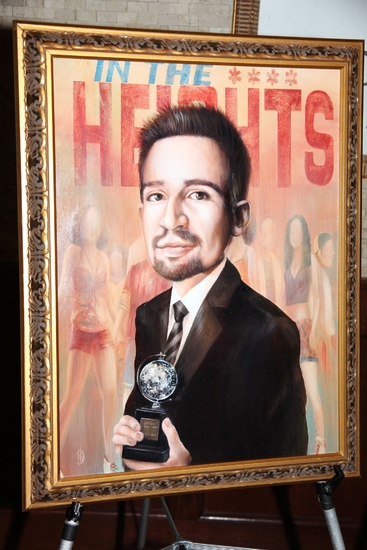 Photo Coverage: Lin-Manuel Miranda Portrait Unveiled At Tony's DiNapoli Image
