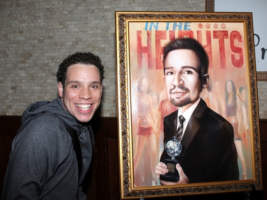 Photo Coverage: Lin-Manuel Miranda Portrait Unveiled At Tony's DiNapoli Image